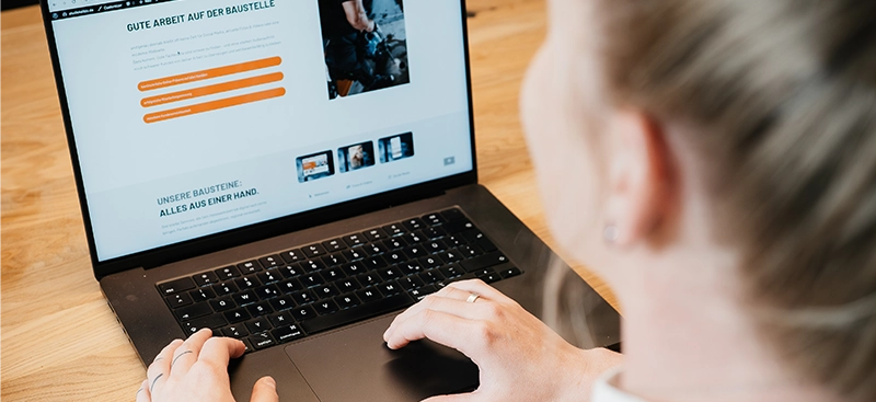 arbeit webseite