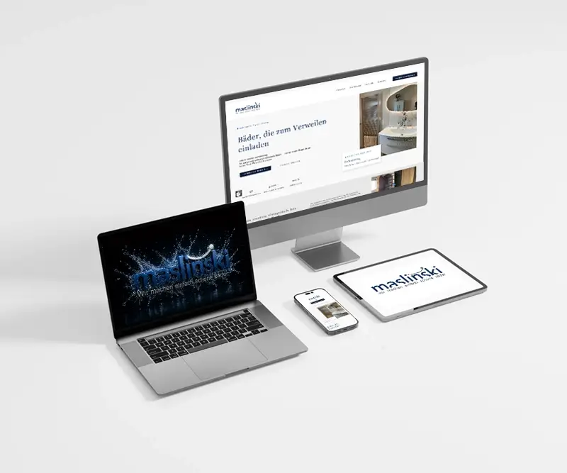 Webdesign für Badstudio Maslinski in Dortmund